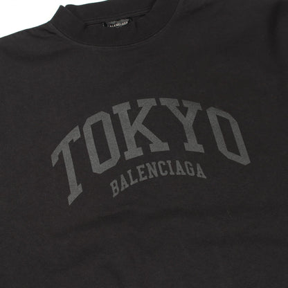 バレンシアガ TOKYO コットン長袖Tシャツ