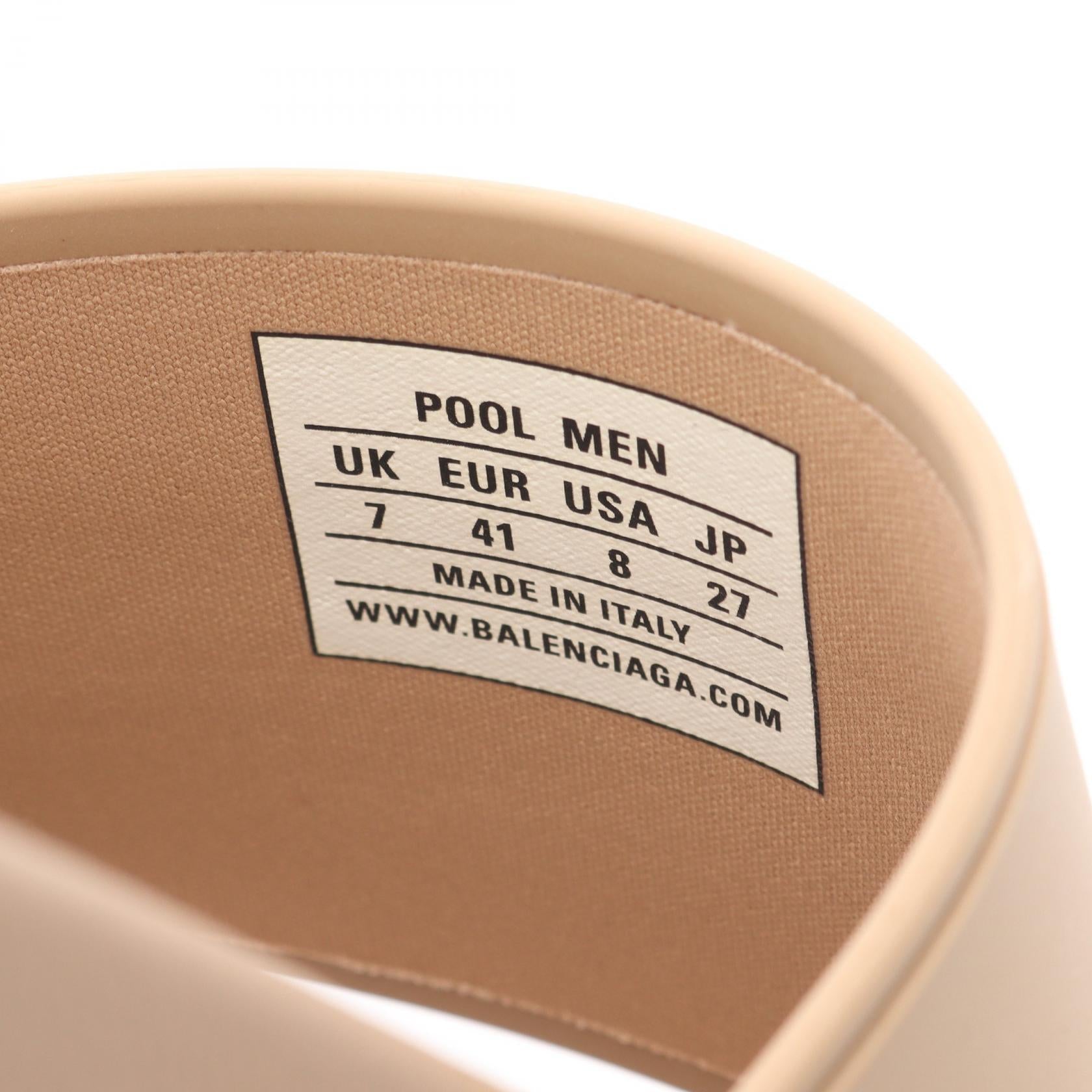 バレンシアガ Pool Slide ラバーサンダル