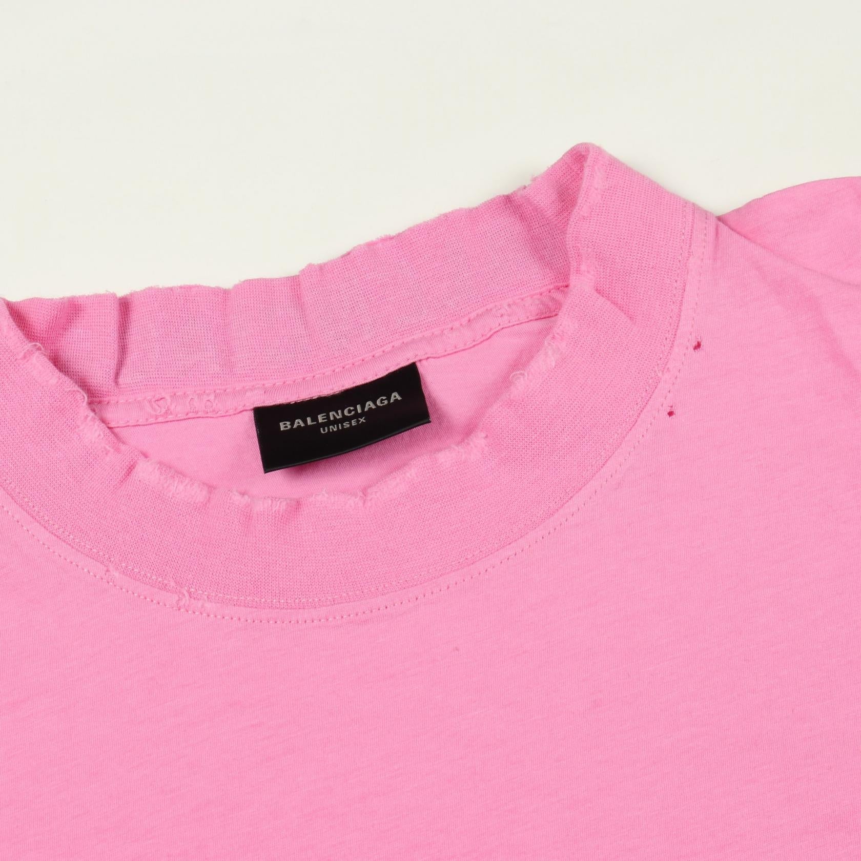 バレンシアガ コットン 半袖Tシャツ