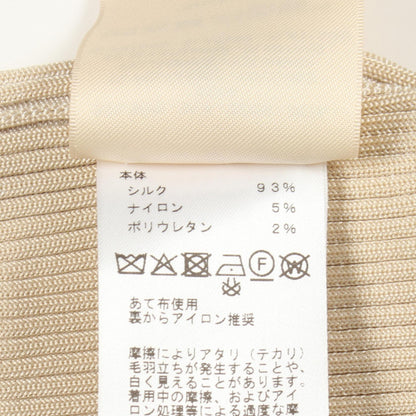 エルメス ショートドレス ロングスリーブ ワンピース シルク 34