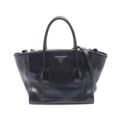 プラダ GLACE'CALF レザー2wayハンドバッグ