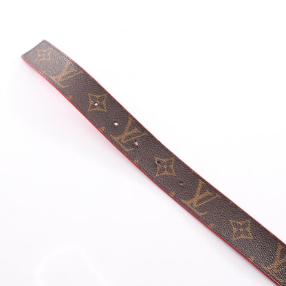 ルイヴィトン サンチュールイニシャル モノグラム レザーベルト