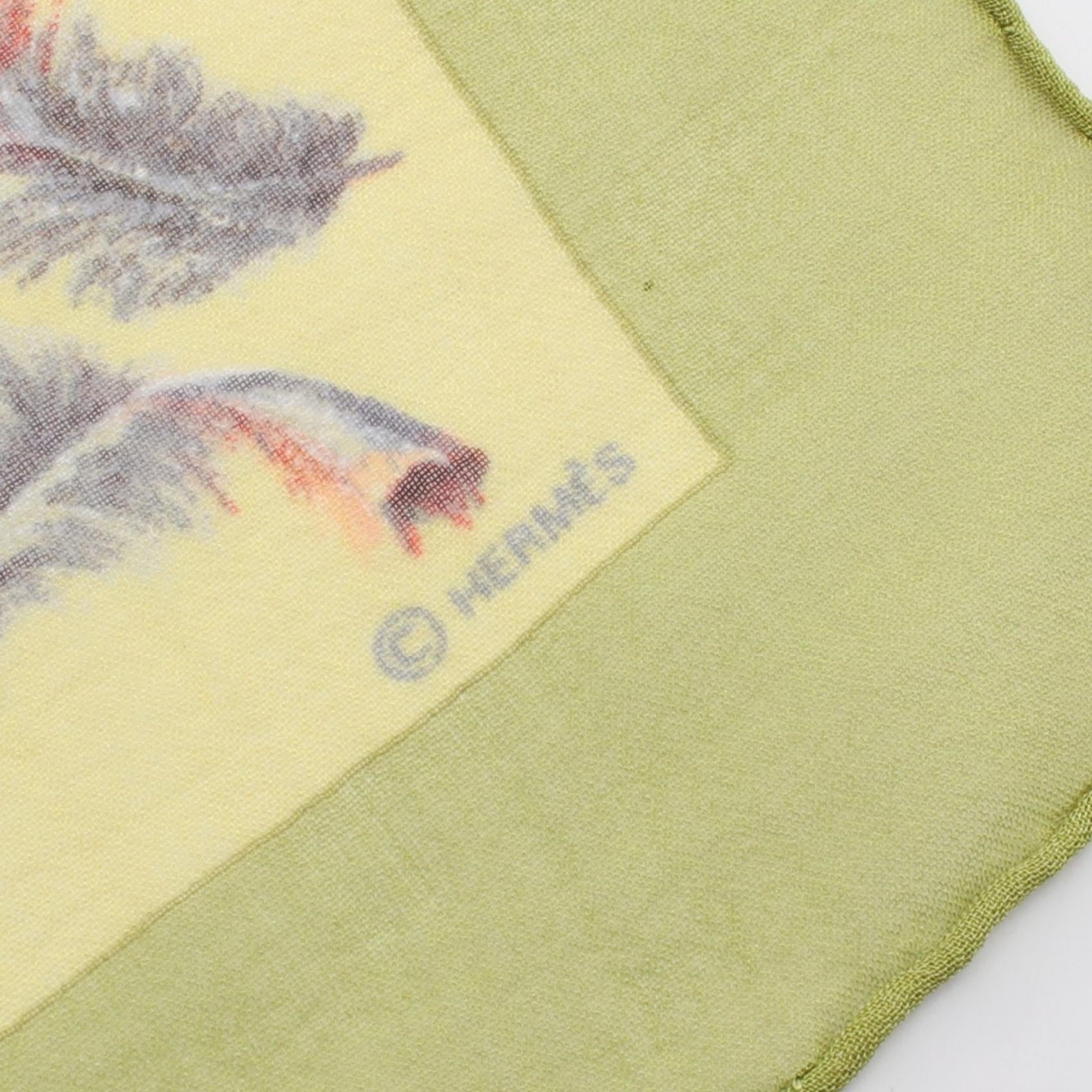 エルメス プチカレ45 PLUMES シルクスカーフ