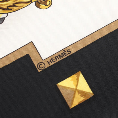 エルメス カレ90 LES CLES シルクスカーフ