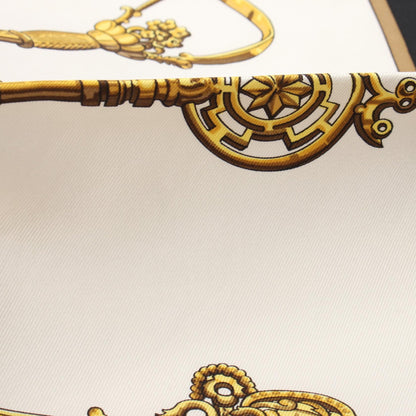 エルメス カレ90 LES CLES シルクスカーフ