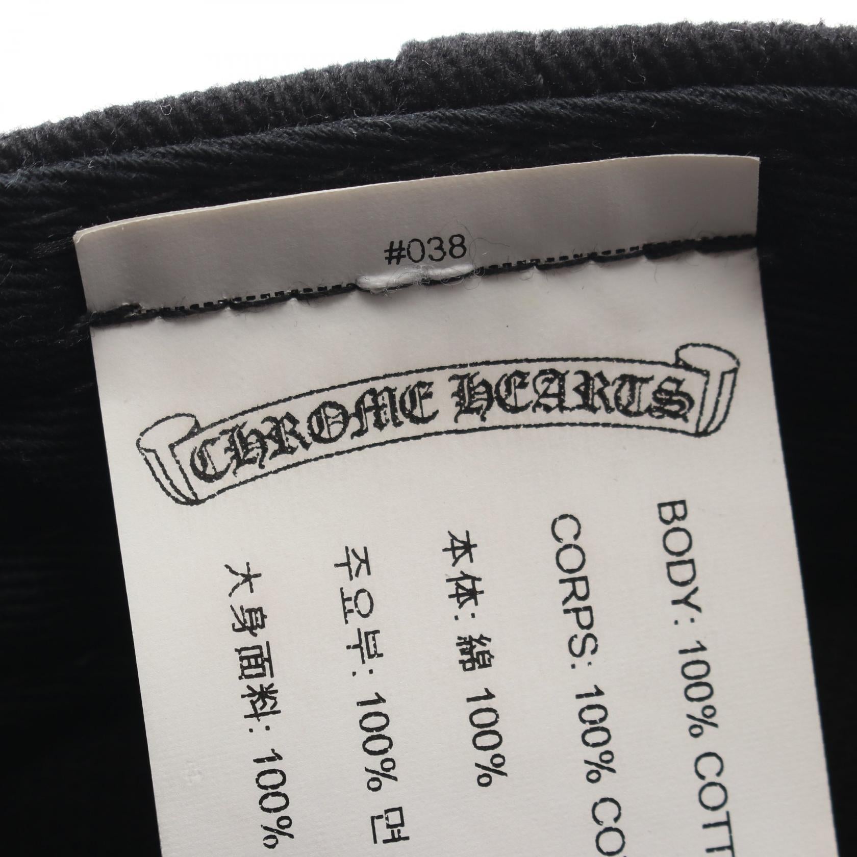 クロムハーツ SLOUCHY 5 PANEL CAP コットンキャップ
