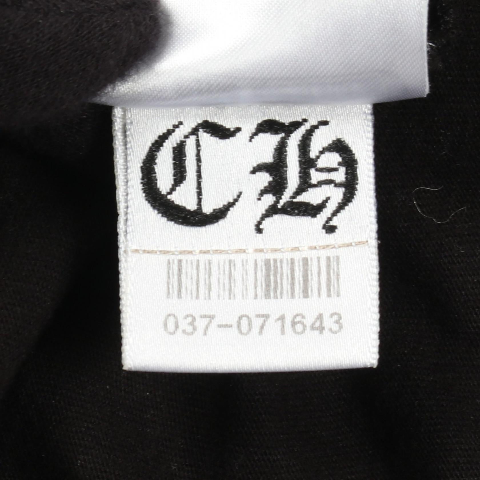クロムハーツ スクロールラベル コットン 半袖Tシャツ