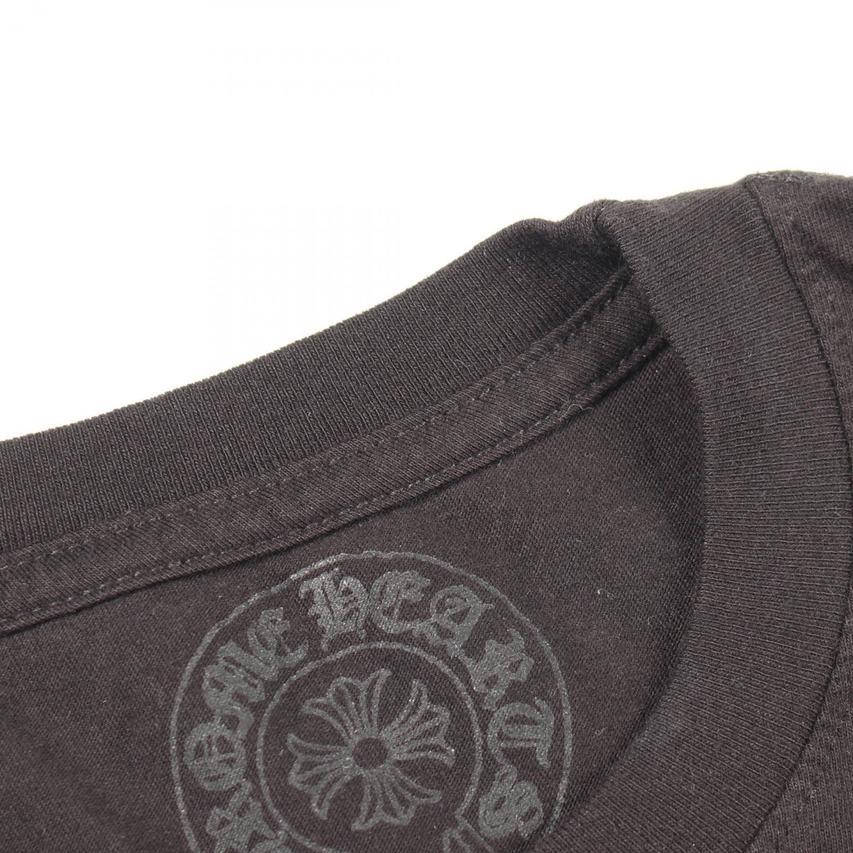 クロムハーツ スクロールラベル コットン 半袖Tシャツ