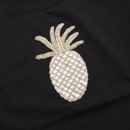 ドルチェ＆ガッバーナ パイナップル ビーズ刺繍 コットンタンクトップ