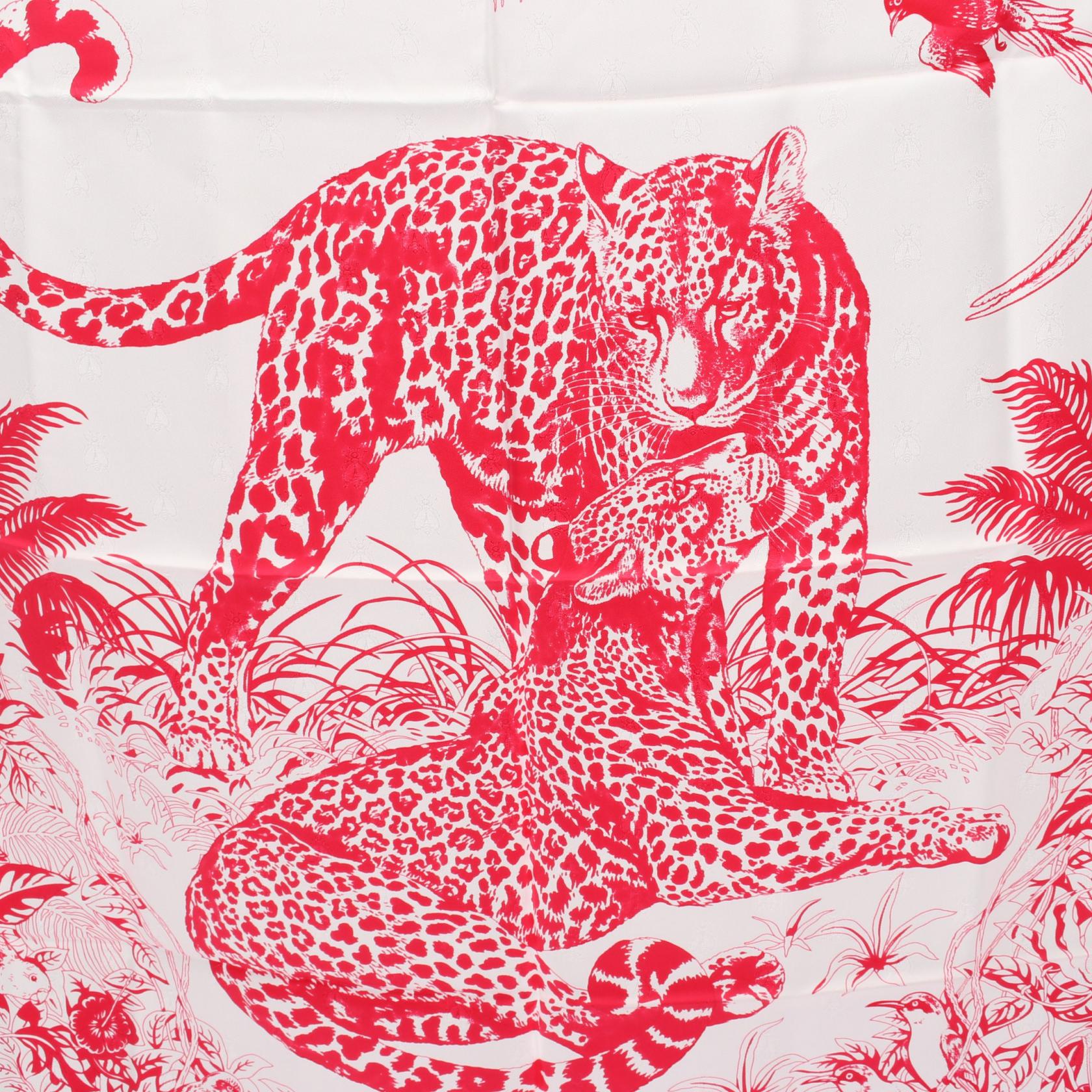 エルメス カレ90 JUNGLE LOVE シルクスカーフ