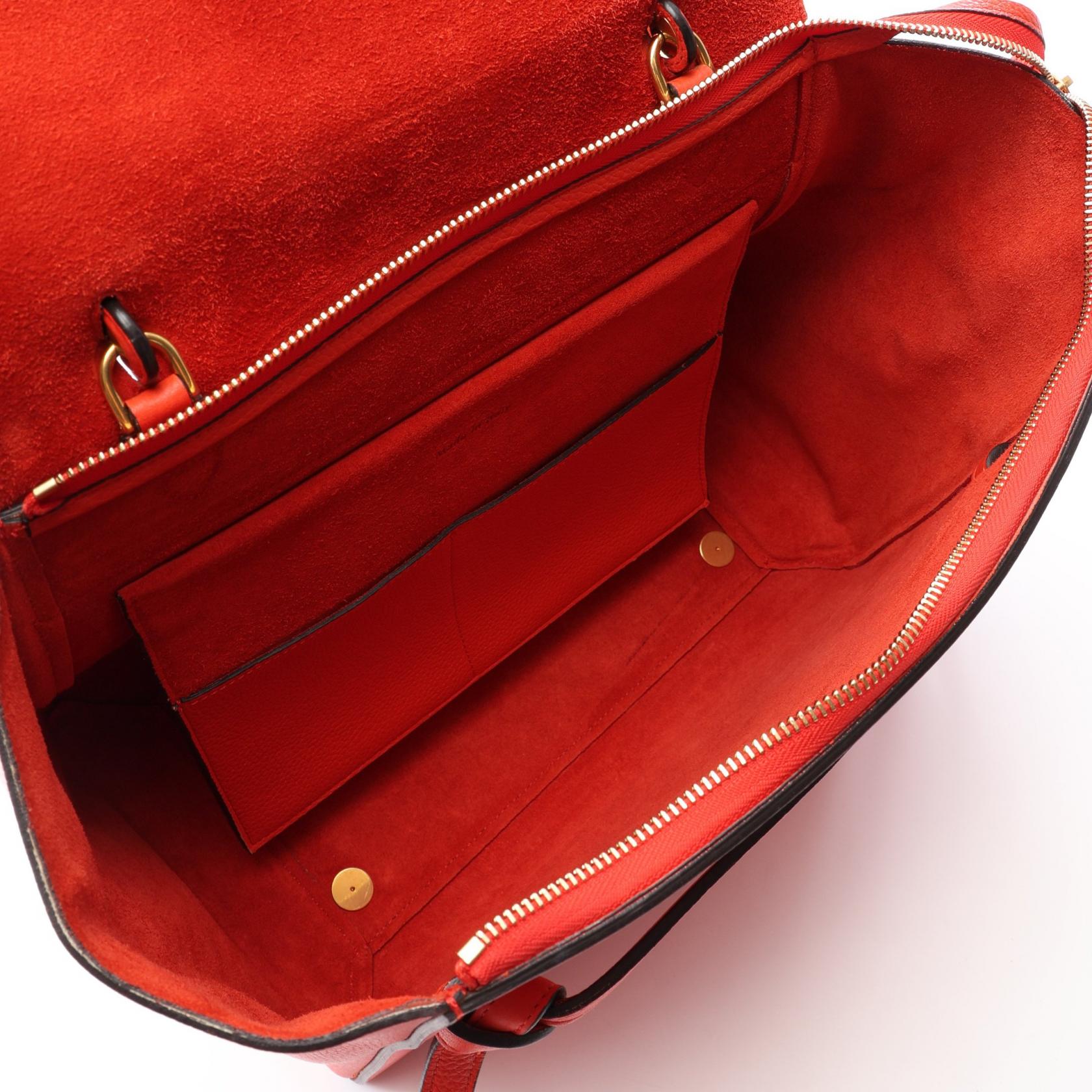 セリーヌ BELT BAG MINI レザー ハンドバッグ