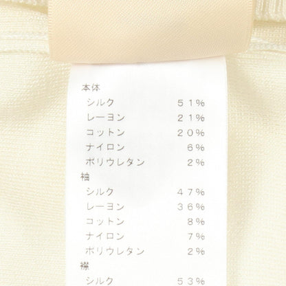 エルメス 36 シルクレーヨンコットンニットポロシャツ