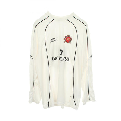 バレンシアガ PARIS SOCCER ポリエステル長袖Tシャツ
