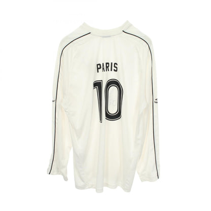 バレンシアガ PARIS SOCCER ポリエステル長袖Tシャツ