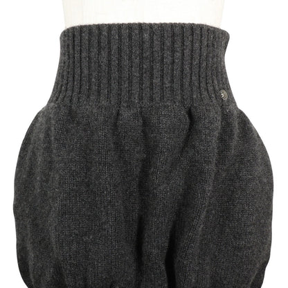 シャネル カシミアスカート グレー