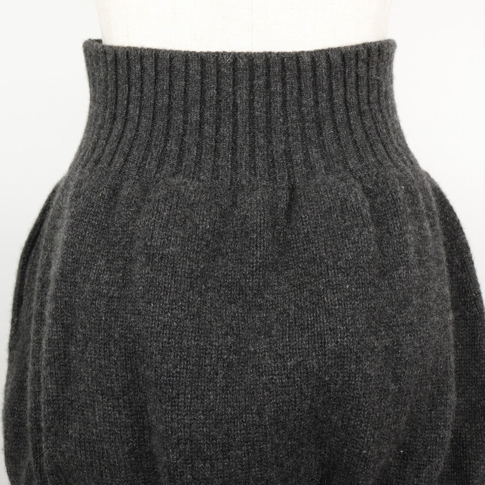 シャネル カシミアスカート グレー
