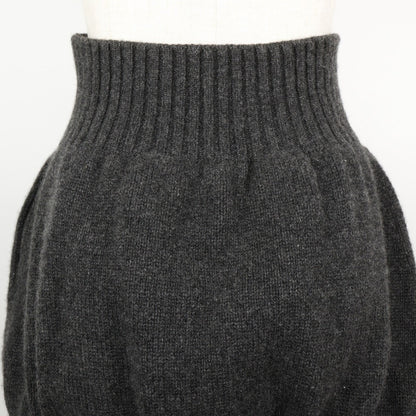 シャネル カシミアスカート グレー