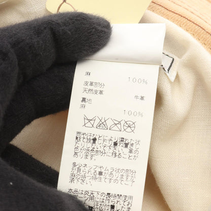 エルメス ファブリック レザーハット