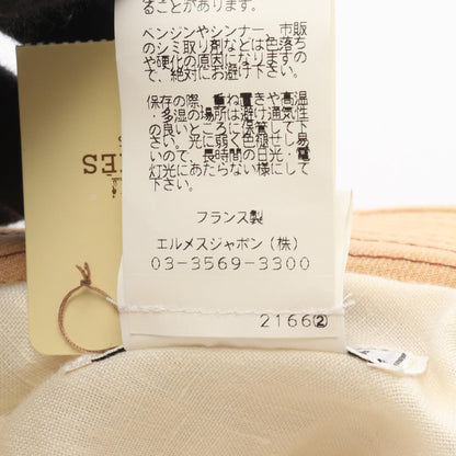 エルメス ファブリック レザーハット
