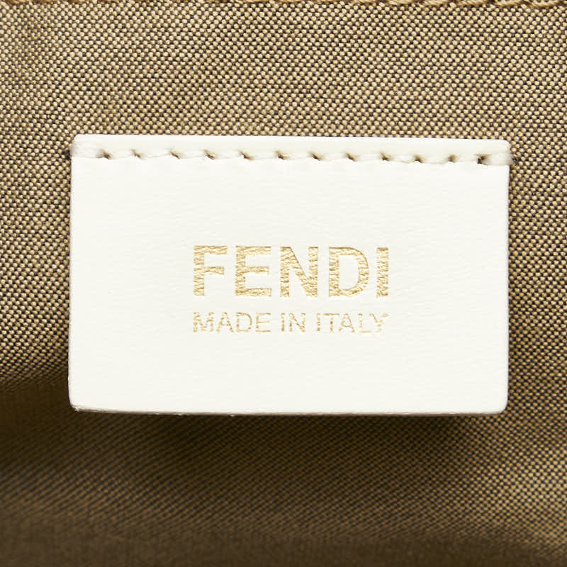 フェンディ アンジップド ズッカ レザー 2ウェイ バッグ