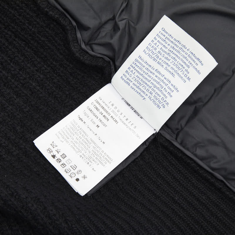モンクレール CARDIGAN TRICOT ウールカシミヤダウンカーディガン