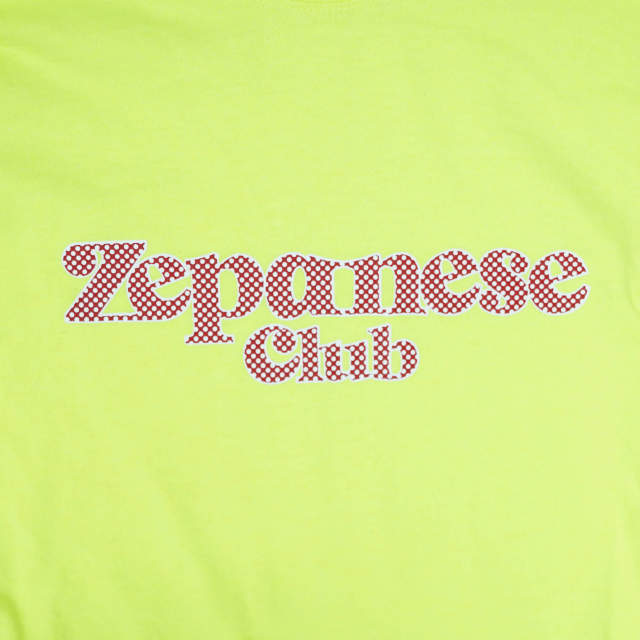 Zepanese Club L/S ロゴ Tシャツ M ライム イエロー