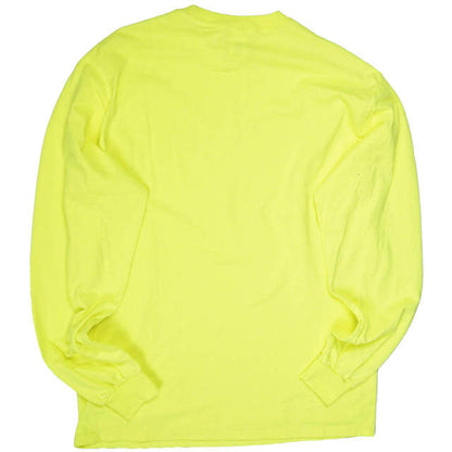 Zepanese Club L/S ロゴ Tシャツ M ライム イエロー