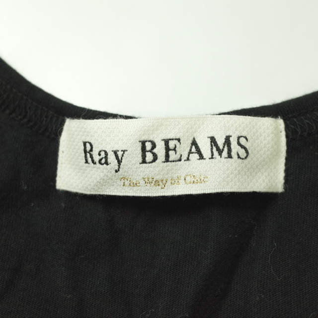 Ray BEAMS フリンジ ヘム コットン タンク トップ