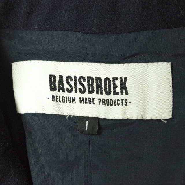 BASISBROEK VILTON ウール チェスター コート ネイビー