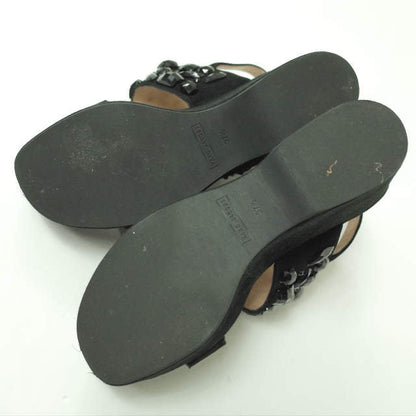 マークジェイコブス Lily Embellished Wedge Sandal スエードサンダル