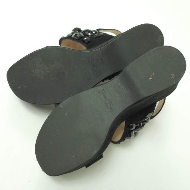 マークジェイコブス Lily Embellished Wedge Sandal スエードサンダル