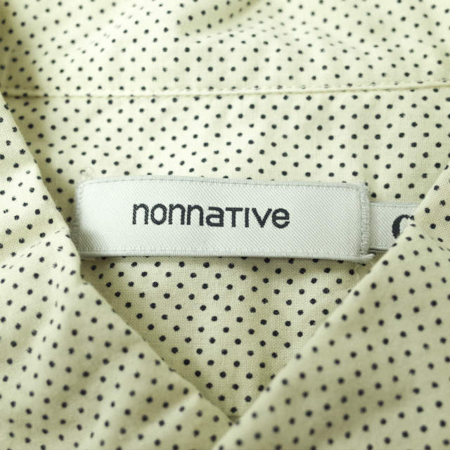 Nonnative コットン ブロード ミニ ドット シャツ