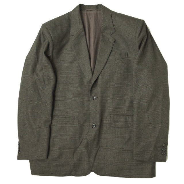 SSZ KATA PAD JKT M ブラウン チェック テーラード ジャケット