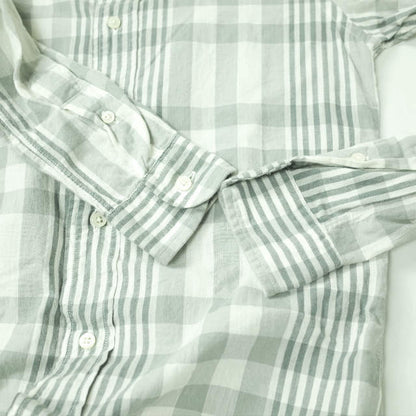 INDIVIDUALIZED SHIRTS グレー チェック シャツ