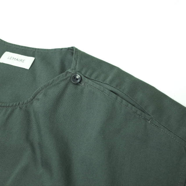 ルメール Button Neck Top コットンシャツ