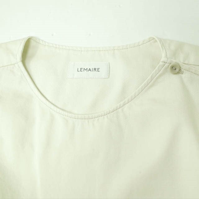 ルメール Button Neck Top コットンシャツ