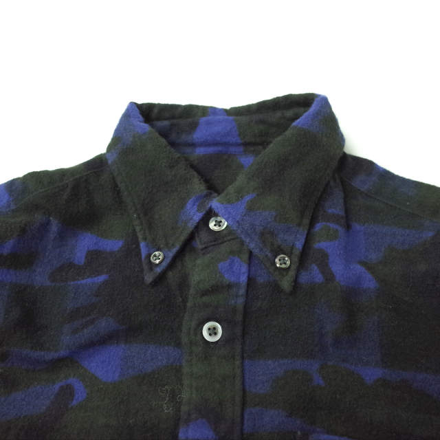 SOPHNET. カモフラージュ フランネル チェック シャツ S