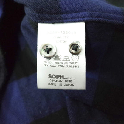 SOPHNET. カモフラージュ フランネル チェック シャツ S