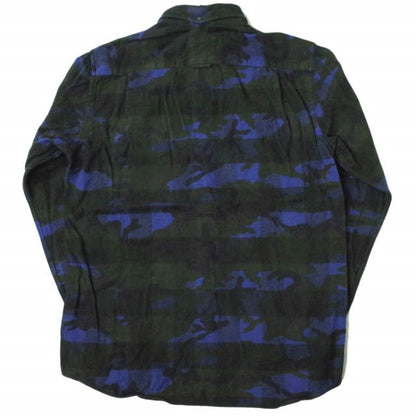 SOPHNET. カモフラージュ フランネル チェック シャツ S
