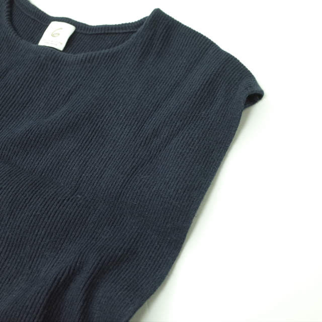 6(ROKU)ビューティーアンドユースユナイテッドアローズ AZE KNIT VEST ニットベスト
