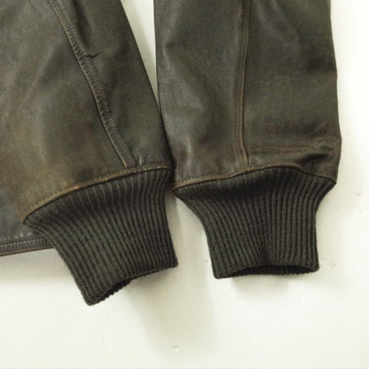 ダブルアールエル Leather Car Coat カウハイドジャケット
