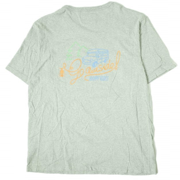 Urbandtype HAPPY VIBES ポケット Tシャツ コットン