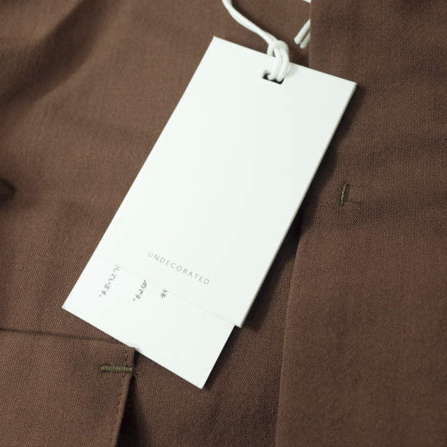 アンデコレイテッド WOOL CUPRA VOILE ジャケット