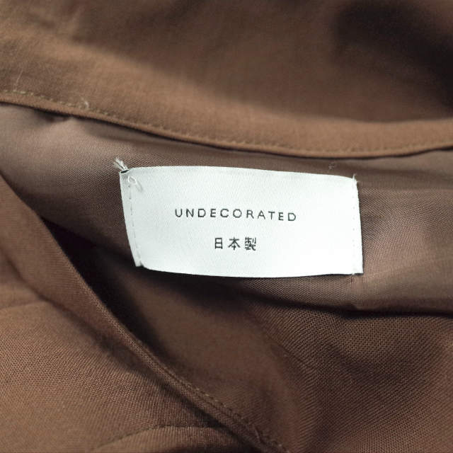 アンデコレイテッド WOOL CUPRA VOILE ジャケット