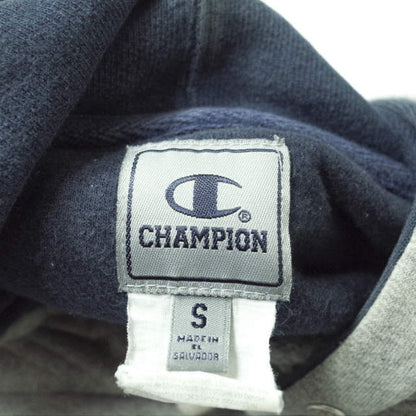 Champion V ガセット スウェット プルオーバー フーディー グレー
