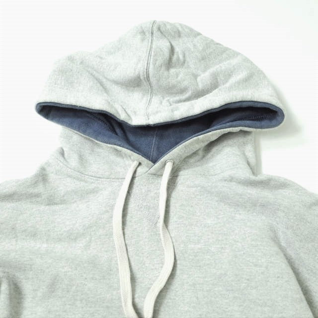 Champion V ガセット スウェット プルオーバー フーディー グレー