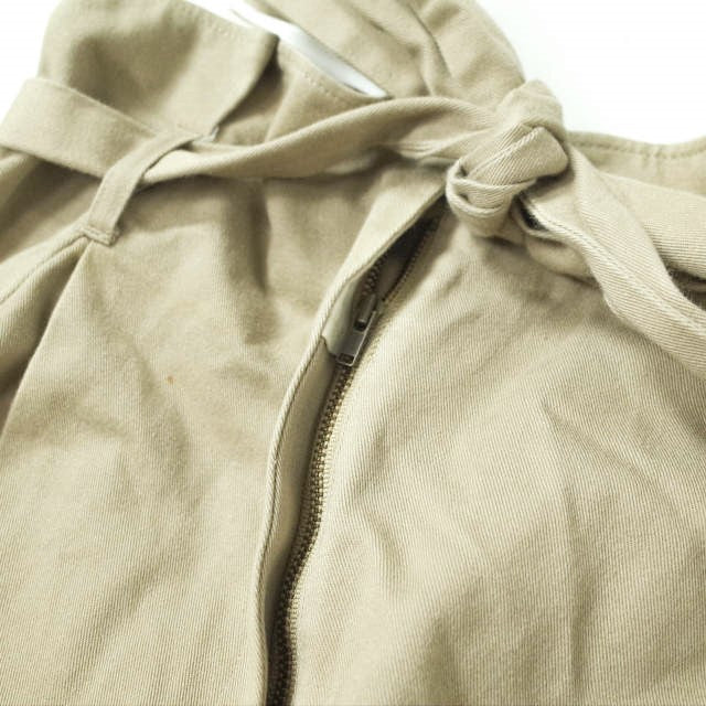 Ray BEAMS リボン タック ワイド ショーツ コットン