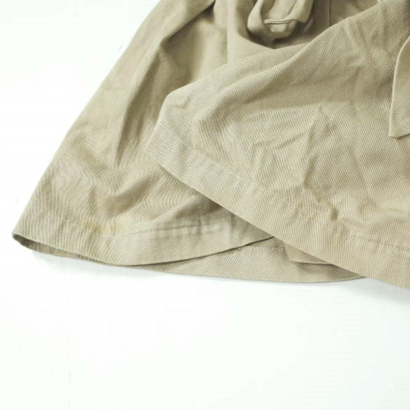 Ray BEAMS リボン タック ワイド ショーツ コットン