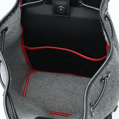 エムシーエム シュタッド ウール レザー リュックサック