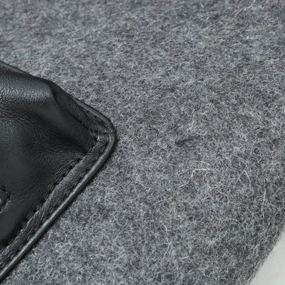 エムシーエム シュタッド ウール レザー リュックサック